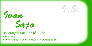 ivan sajo business card